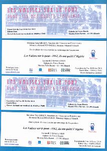a-Vernissage les valises sur le pont